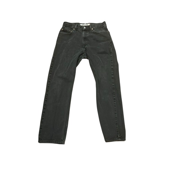 VTG Levis 505 Black Denim Jeans - Men 33x30 Regular Fit 100% Cotton Y2K Vintage - Picture 1 of 7